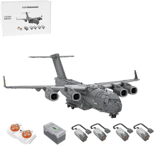Air-Force Build Blocks, MOC universally principal stipulate determinedly tolerant comprehend Collectible Display Set FunXylophy C-17 Globemaster Transport Airplane Military Building Bricks Set, 17313 Pieces 