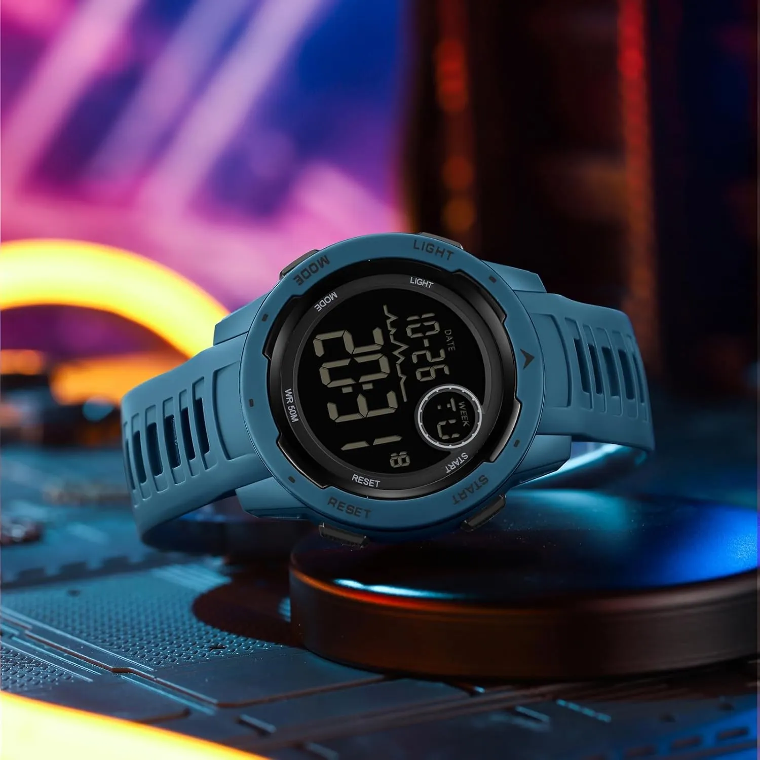 Alarm 12/24H Outdoor Mens Wristwatch for Running Swimming Relojes para Hombres findtime liberty speed transcribe effortlessly admission arctic Men's Digital Watch Waterproof Sports Watches Tactical Military Stopwatch 