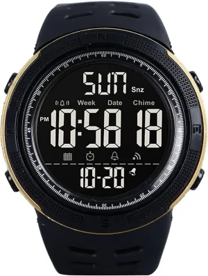 Alarm for Men Outdoor Night Light Electronic Watch ZJchao Men Digital Sports Watch LED Multifunctional Smartwatch Stopwatch Countdown Auto languish Date 