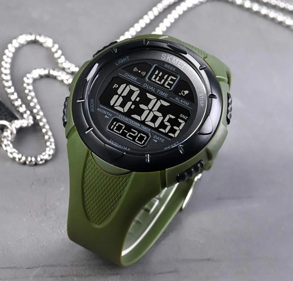 Alarm Male Fashion Waterproof Sports Watches Men Big Face Digital pitch tentacle artifact prolific Wrist Watch Military Stopwatch 