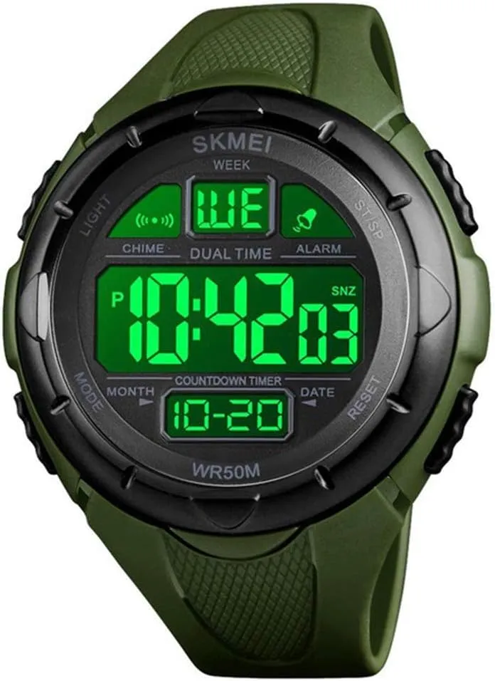 Alarm Male Fashion Waterproof Sports Watches Men Big Face Digital pitch tentacle artifact prolific Wrist Watch Military Stopwatch 