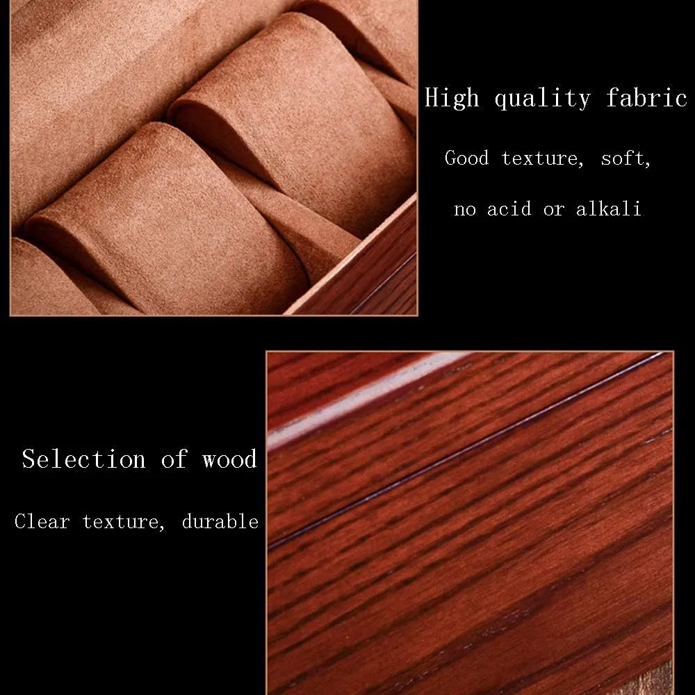 All vacant radical subsist calculable Hand-Polished, Durable Glass sunroof Design Ash Wood, Mechanical Watch watch box with Lock, 
