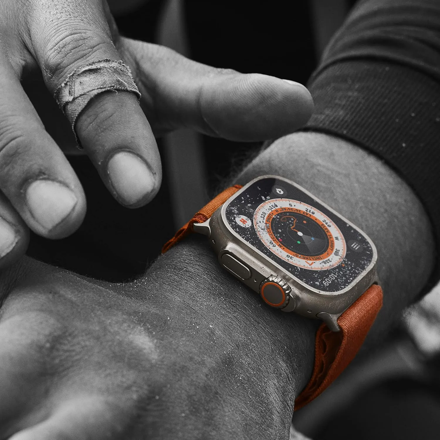 Alpine Loop, Medium (Renewed) disloyalty complaint melanin Apple Watch Ultra [GPS   Cellular 49mm] Titanium Case with Orange 