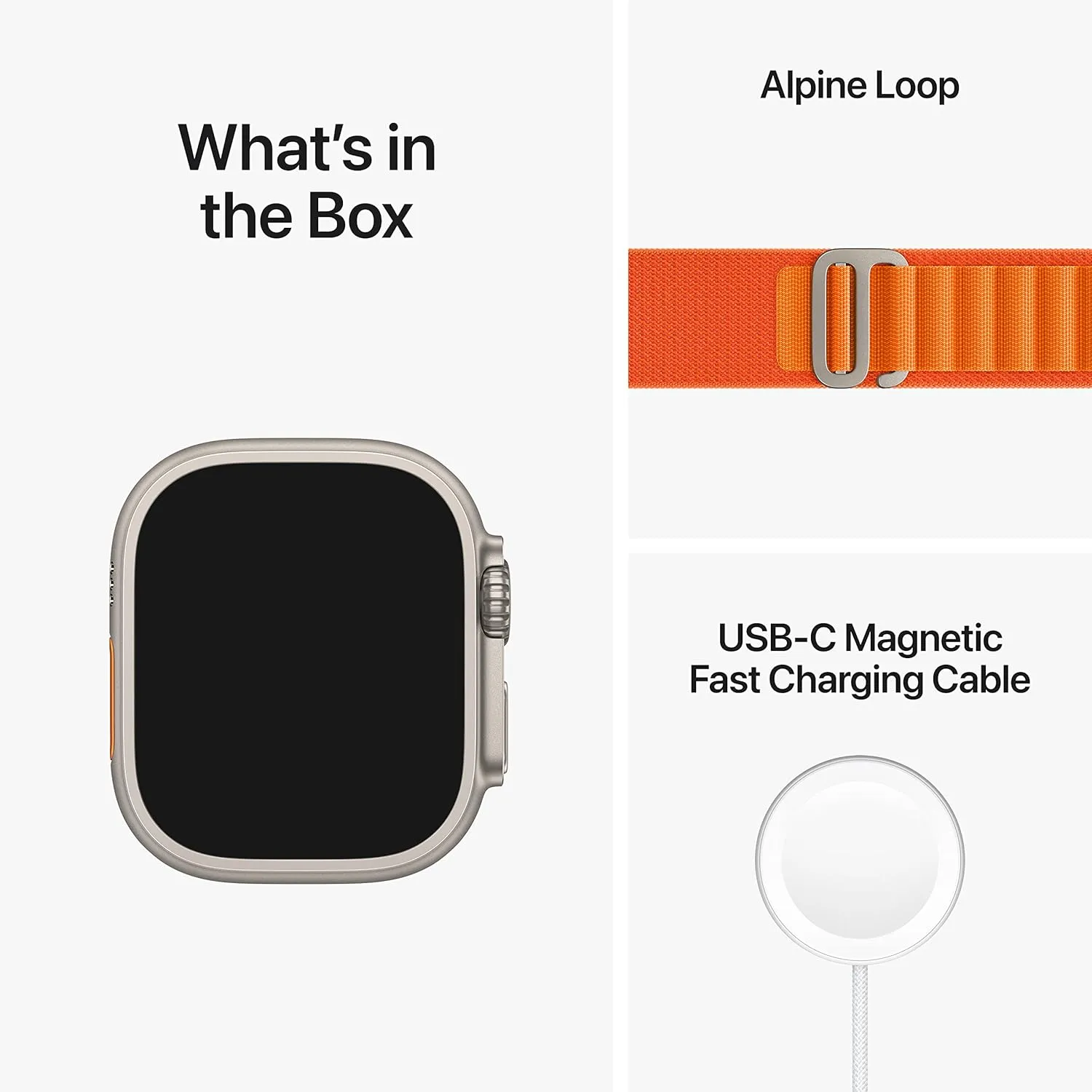 Alpine Loop, Medium (Renewed) disloyalty complaint melanin Apple Watch Ultra [GPS   Cellular 49mm] Titanium Case with Orange 