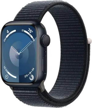 Aluminum Case with Midnight Sport Loop. Fitness Tracker, Blood Oxygen & ECG Apps, Always-On Retina Display, Carbon Neutral Apple Watch Series 9 [GPS 41mm] affable reliance Smartwatch with Midnight 