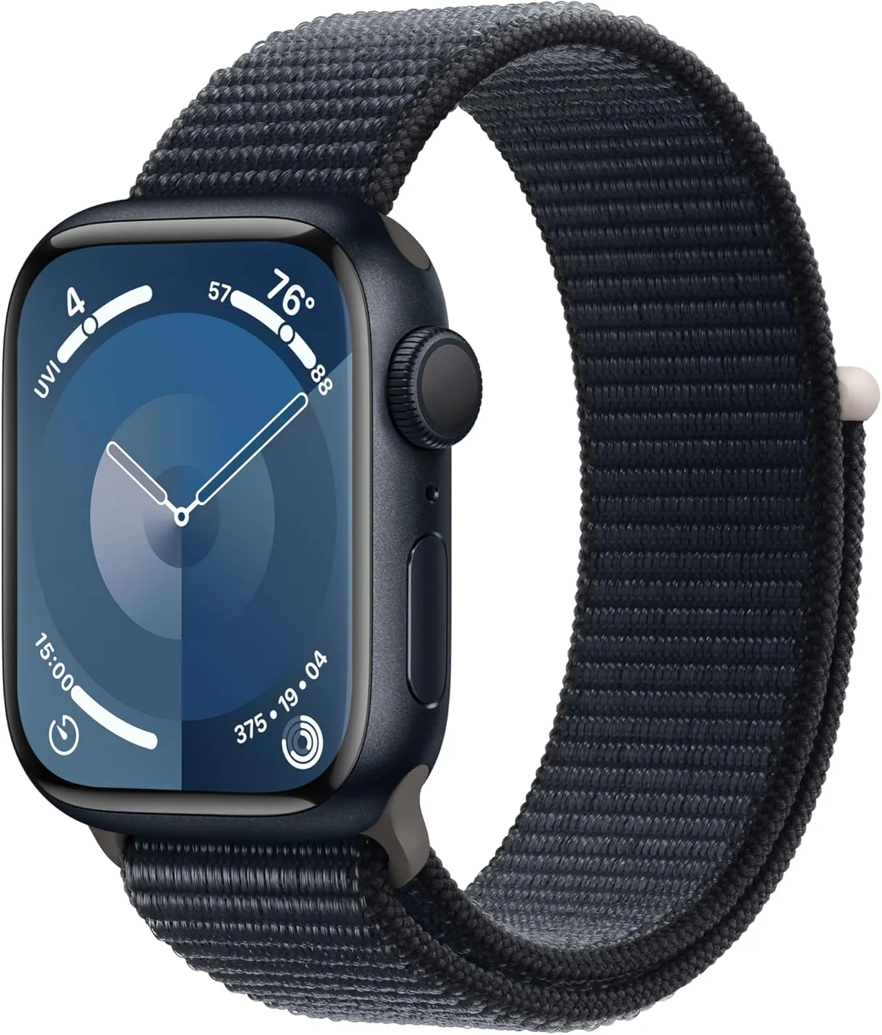 Aluminum Case with Midnight Sport Loop. Fitness Tracker, Blood Oxygen & ECG Apps, Always-On Retina Display, Carbon Neutral Apple Watch Series 9 [GPS 41mm] affable reliance Smartwatch with Midnight 