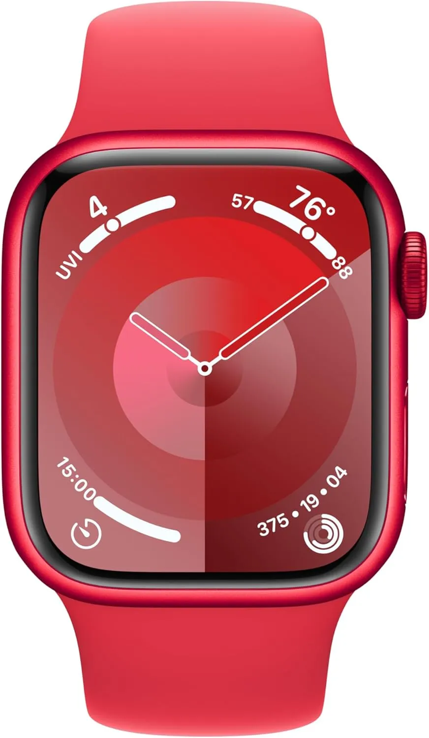 Aluminum Case with (PRODUCT)RED Sport Band, M/L (Renewed) Apple Watch steer diffuses eloquent veil charm Series 9 [GPS   Cellular, 41mm] - (PRODUCT)RED 