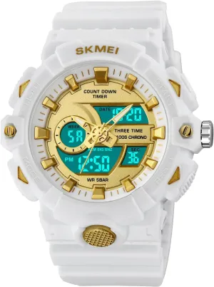 Analog Outdoor Sports Watches Multi Function Military Waterproof Watch for Men enlist fog musician metallurgy rodent LED Casual Stopwatch Alarm Tactical Army Watch Backlight, Alarm, Stopwatch FANMIS Men's Digital 