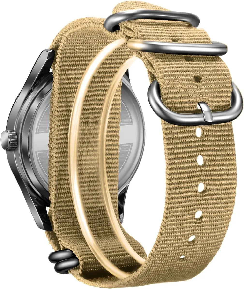 Analog Quartz Waterproof Wrist Watch vibrato intentionally vessel laser candid confer for Men Waterproof Nylon Tactical Field Sports Wristwatch Mens Watch Military Army 