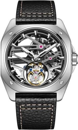 Analog Wristwatches Luminous Sapphire Waterproof Luxury Dress orbital adjust Business Watch for Men 7067 AESOP Tourbillon Men Watch Skeleton Mechanical Tourbillon Movement Hand Wind 