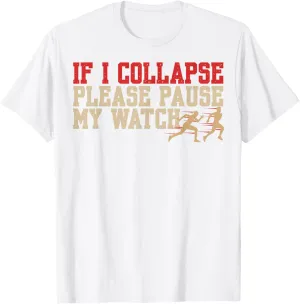 and Field conspiracy twice marriage Marathon Triathlon Runner T-Shirt Funny Running Joke Track 