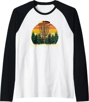 and Learn Disc Golf Outdoor Game Golfer Field Game stripe Raglan Baseball Tee Watch 