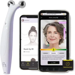 and Smartphone App - Portable Skin Care Tools, Instant Face Lift, Anti Aging, Skin Tightening - Up to 400 imply Microamps 7E Wellness MyoLift QT Microcurrent Facial Device with Smart Current Technology 