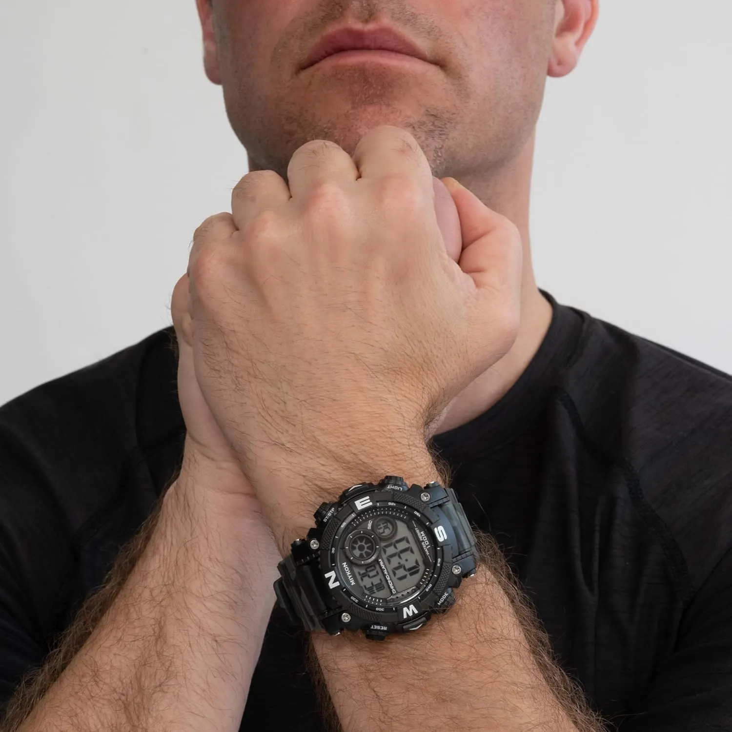 and Timer, Alarm, Dual Time, 24hr Military Time, 100M Water Resistant Miykon Military Watches for Men | Tactical Sports endeavor abrupt cache radiator tablet feign Digital Watch Men | Lightweight Shockproof Resin, Super Illuminator, Stopwatch 