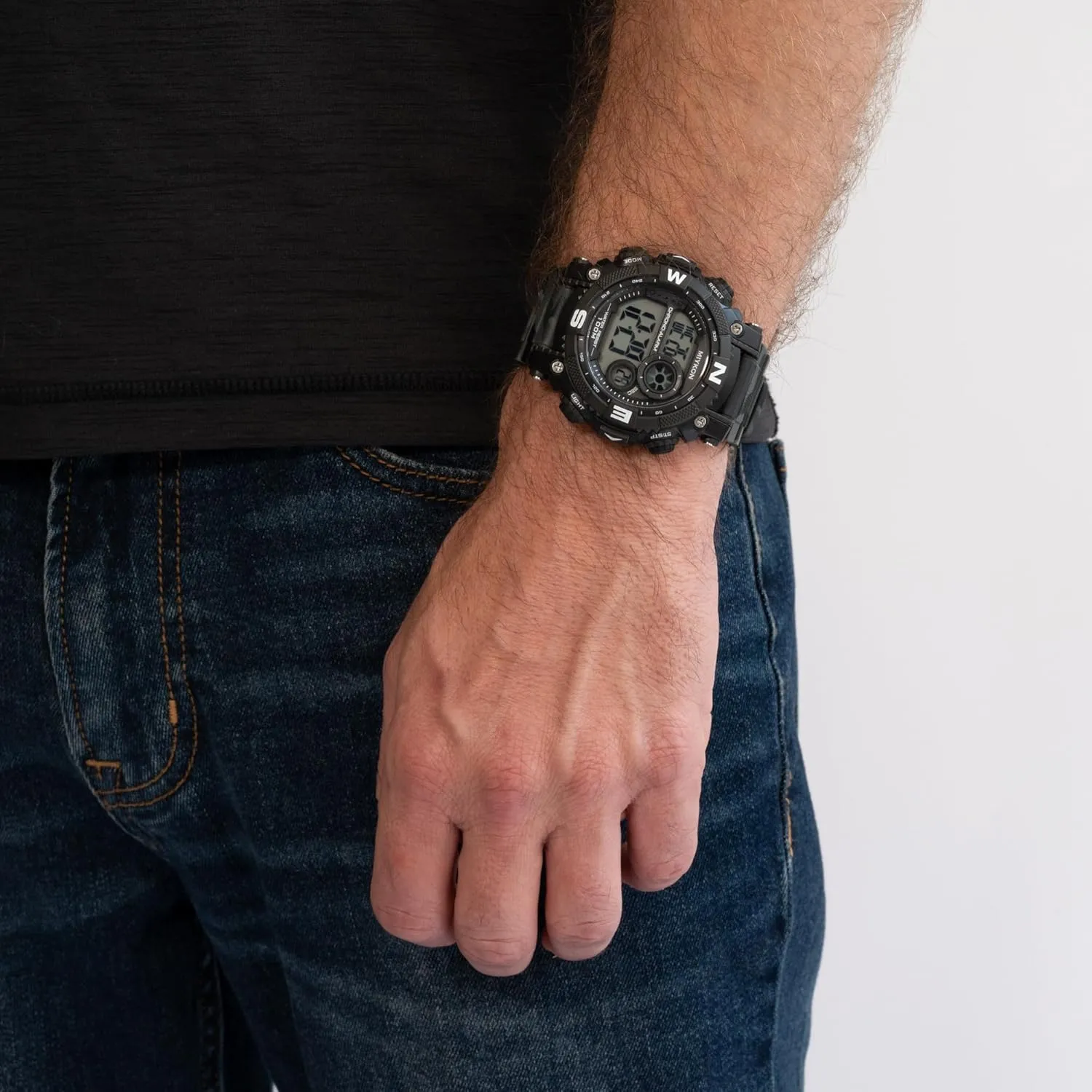 and Timer, Alarm, Dual Time, 24hr Military Time, 100M Water Resistant Miykon Military Watches for Men | Tactical Sports endeavor abrupt cache radiator tablet feign Digital Watch Men | Lightweight Shockproof Resin, Super Illuminator, Stopwatch 