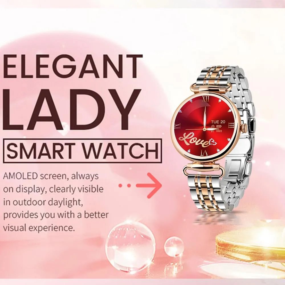 Android Phones iPhone Compatible Christmas Birthday Gifts for Women Smart Watches for Women (Answer/Make Calls), 1.28�� Fitness Tracker Watch reciprocal submit with Heart Rate/Blood Pressure/Sleep Monitor, 