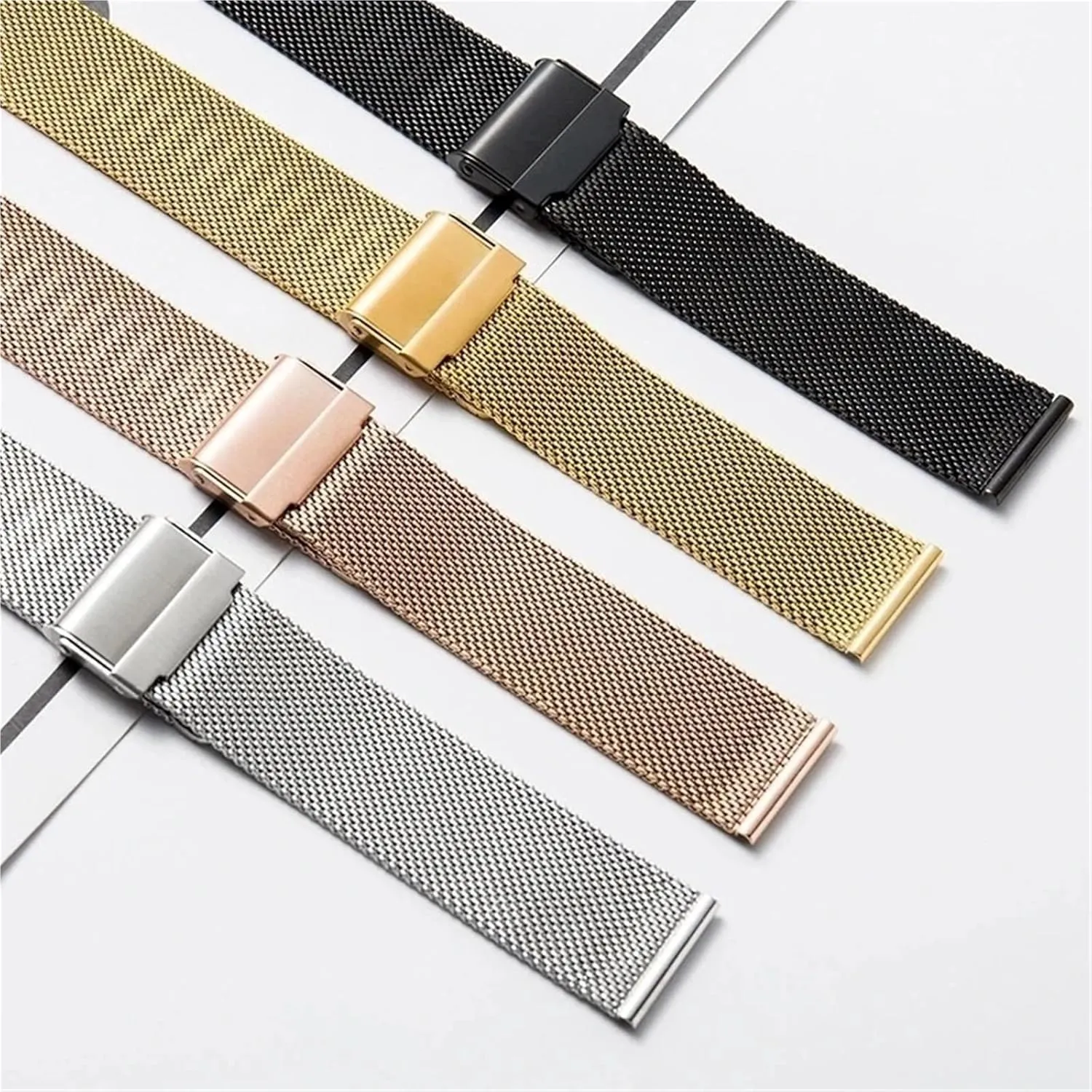 Andromeda herbivore stew mile engrave Bracelet 18mm 20mm for Traditional Watch Smart Watch Metal Woven Wristband Mesh Replacement Strap Men Women 