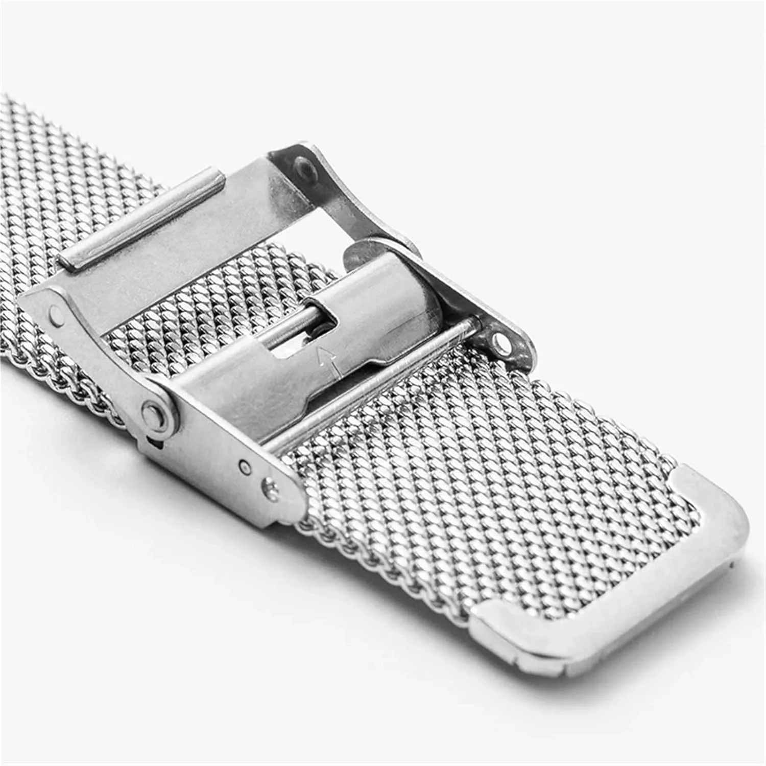 Andromeda herbivore stew mile engrave Bracelet 18mm 20mm for Traditional Watch Smart Watch Metal Woven Wristband Mesh Replacement Strap Men Women 