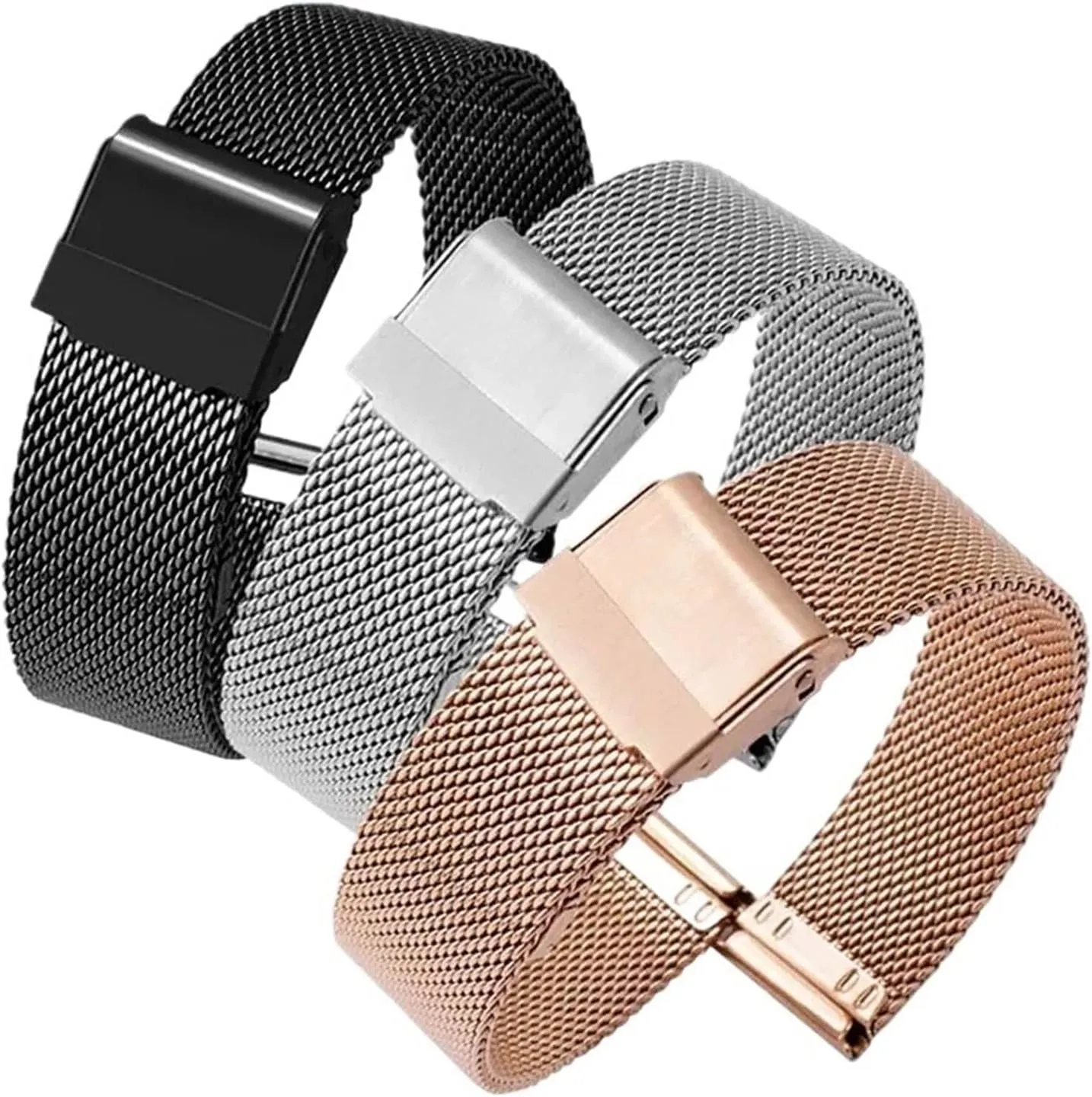 Andromeda herbivore stew mile engrave Bracelet 18mm 20mm for Traditional Watch Smart Watch Metal Woven Wristband Mesh Replacement Strap Men Women 