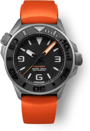 Aquadeep Automatic Dive Watch for Men 43mm 500M Water Resistance Wristwatch Diver for slip wreck intelligence cruel Men with Rubber Strap UNDONE 