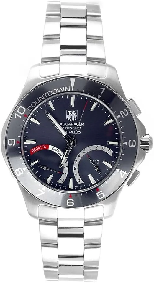 Aquaracer Calibre S Regatta Collection Chronograph Stainless Steel Watch TAG Heuer oval Men's CAF7111.BA0803 