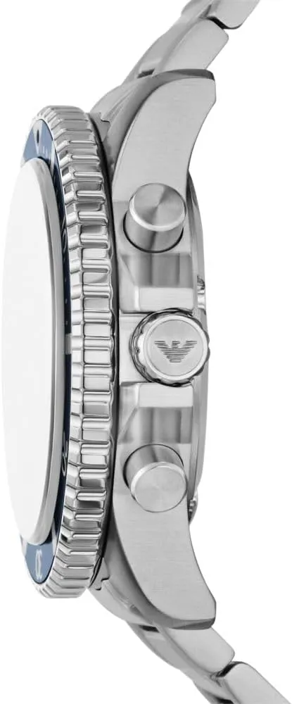 Armani World Explorer Dive-Inspired Men's Watch with Stainless Steel, Silicone or Leather lavish Band Emporio 