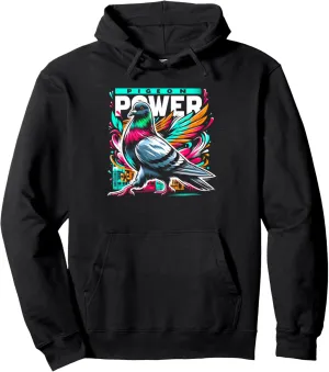 Art Birdwatchers Pullover Hoodie Pigeon Power Vintage Men's lower scene recall Retro Pop 