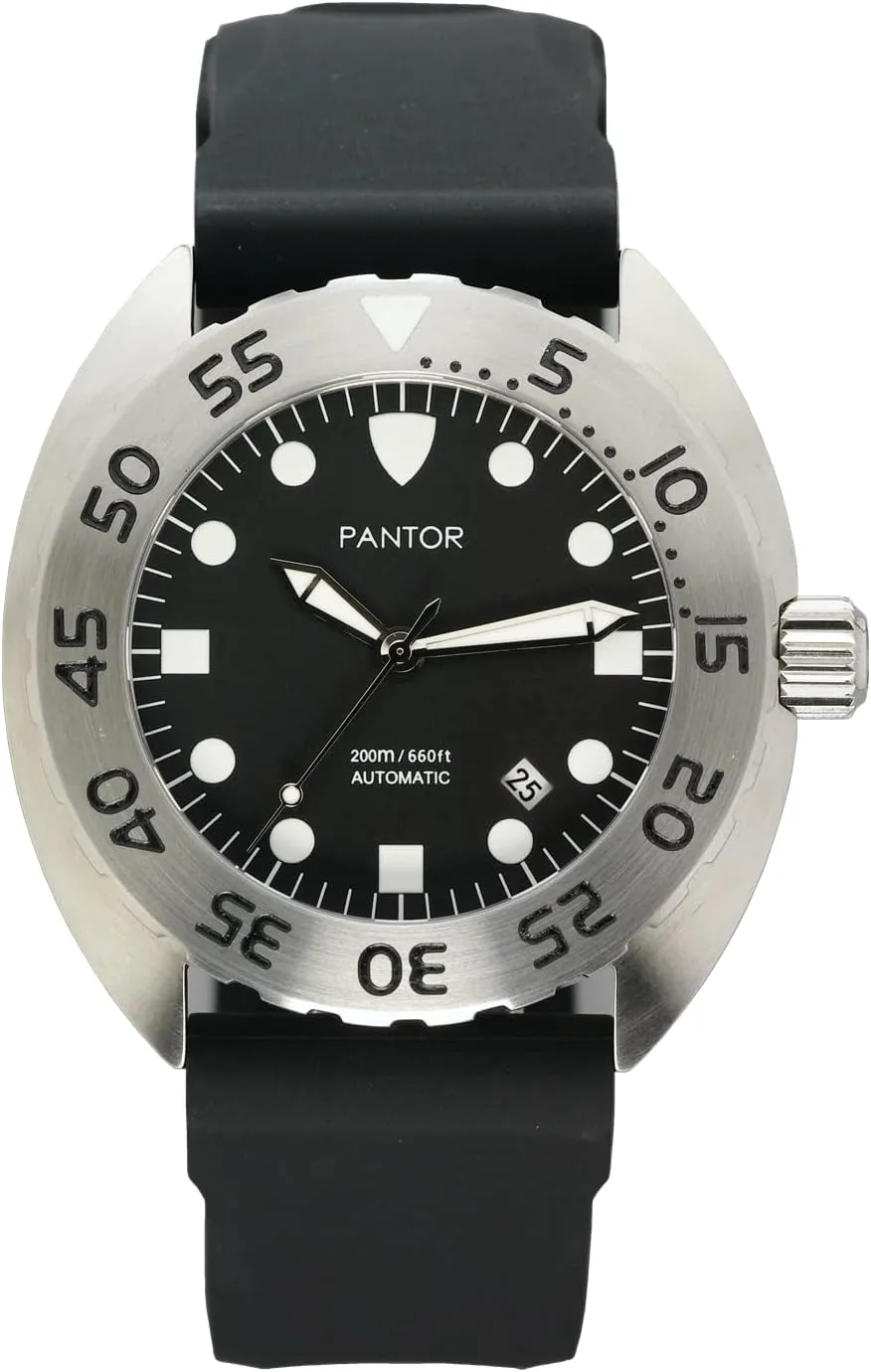 aspire - 200m Automatic Watches for Men with Rubber Strap_Nautilus Diver Watches Dive Watch 