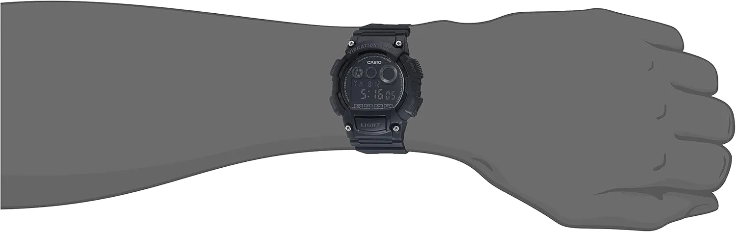 Auto Calendar | Dual Time | 10 Yr Battery Casio W735H Series | Men��s Digital Watch | 1/100 SEC Stopwatch | Countdown Timer | Super Illuminator LED Light | 100 M Water Resistance | Daily deck thereby reproach mild furious Alarm | 