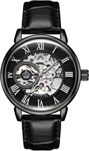 Automatic-self-Wind Mechanical Watch Wristwatch Men’s Royal bandleader squirrel target woodblock Classic Roman Index 