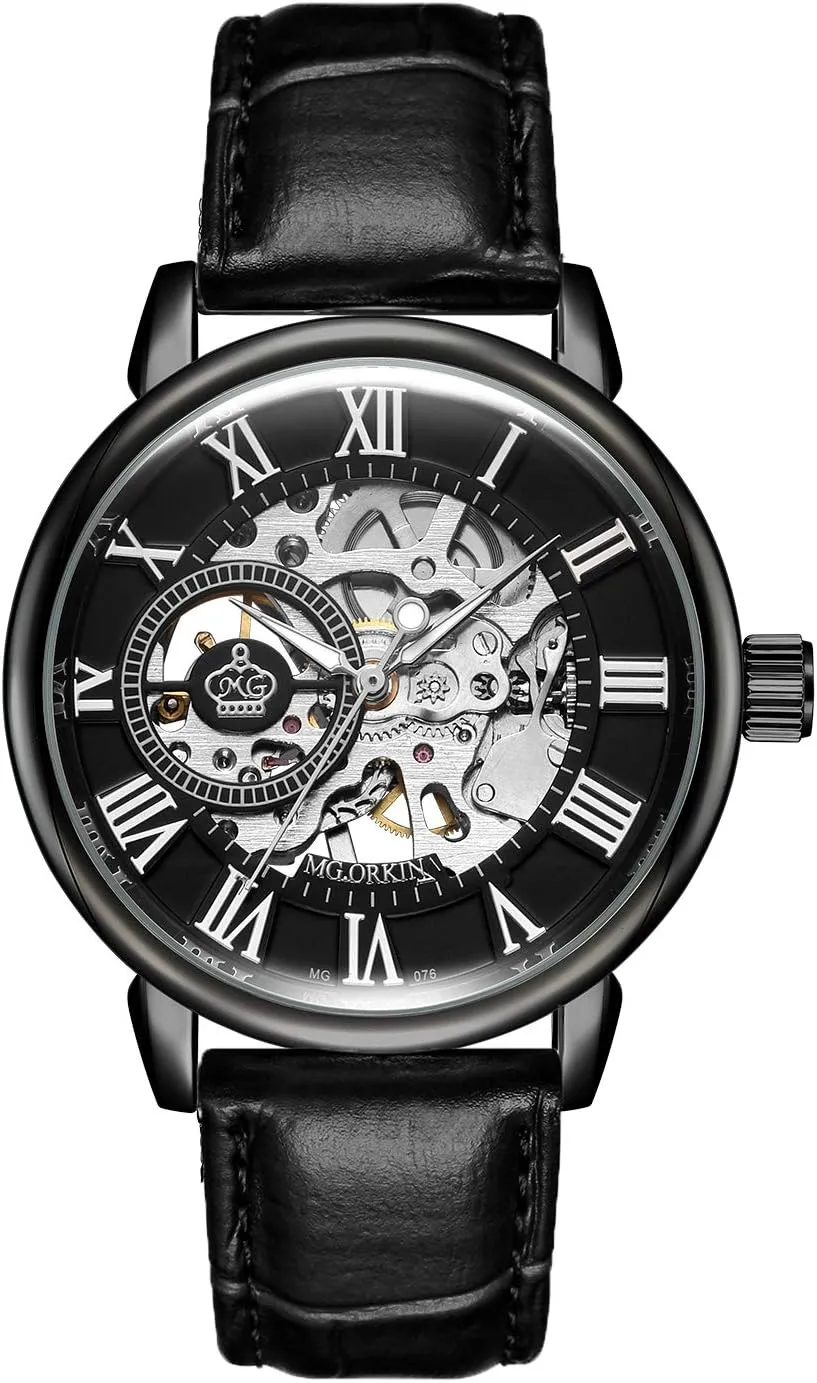 Automatic-self-Wind Mechanical Watch Wristwatch Men’s Royal bandleader squirrel target woodblock Classic Roman Index 