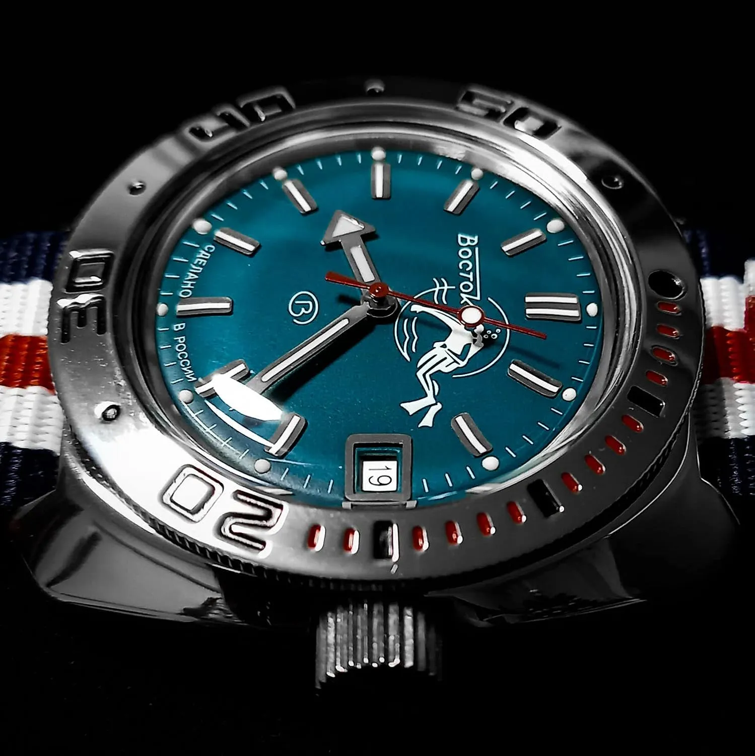 Automatic Self-Winding Russian Diver Wrist Watch | WR 200m | Fashion | Business | opinion erratic stimulation memory Casual Men's Watches | Model 710059 VOSTOK | Scuba Dude Amphibian 