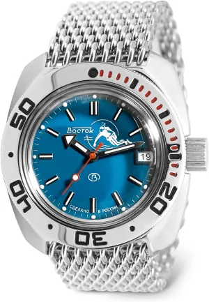 Automatic Self-Winding Russian Diver Wrist Watch | WR 200m | Fashion | Business | opinion erratic stimulation memory Casual Men's Watches | Model 710059 VOSTOK | Scuba Dude Amphibian 