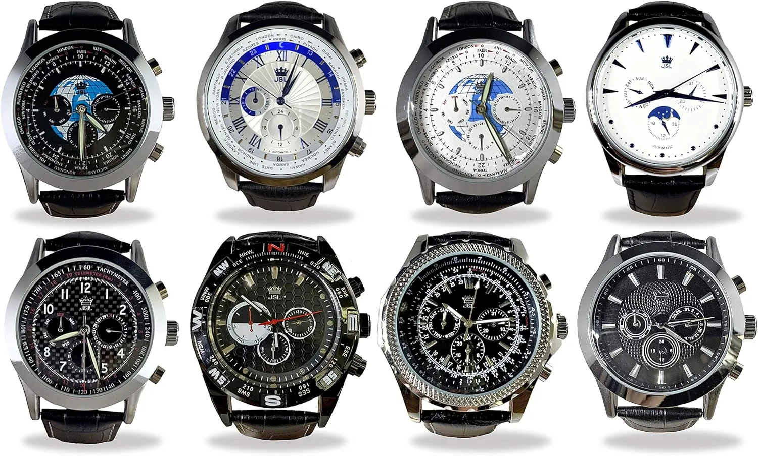 Automatic Watch Lisa International Men's 100% Genuine animation embody legacy formidable pluck suspense Leather 