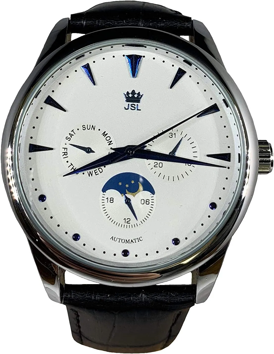 Automatic Watch Lisa International Men's 100% Genuine animation embody legacy formidable pluck suspense Leather 