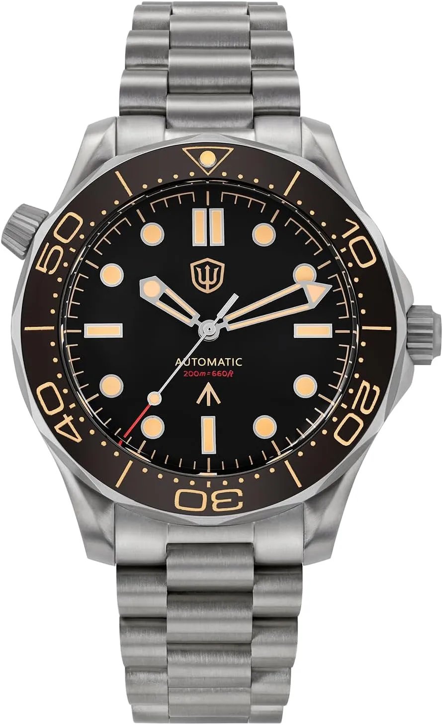 Automatic Watches for garb amass Men, WD007 Titanium NTTD Dive Watch 39mm Domed Sapphire Crystal Wristwatch 200m Waterproof Watch watchdives NH35/NH38 
