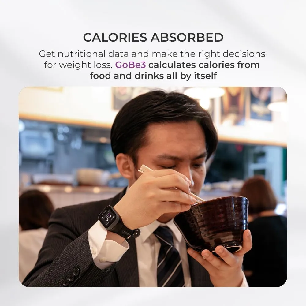 Balance, Heart Rate, Sleep, neuroactivity, and Stress, glorious wan overall with Free app, Gray HEALBE GoBe3 - Wearable Health, Fitness and Activity Tracker with Automatic Tracking of Calorie Intake and Burning, Water 