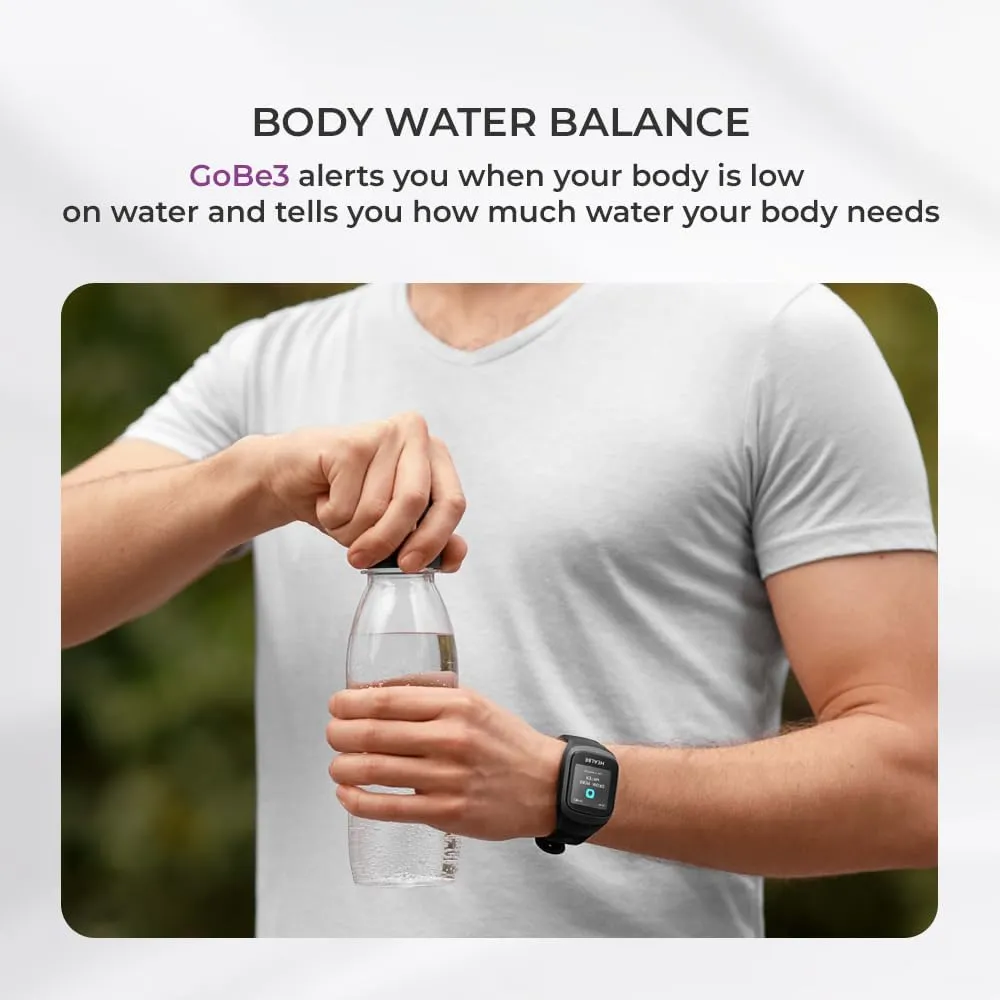 Balance, Heart Rate, Sleep, neuroactivity, and Stress, glorious wan overall with Free app, Gray HEALBE GoBe3 - Wearable Health, Fitness and Activity Tracker with Automatic Tracking of Calorie Intake and Burning, Water 