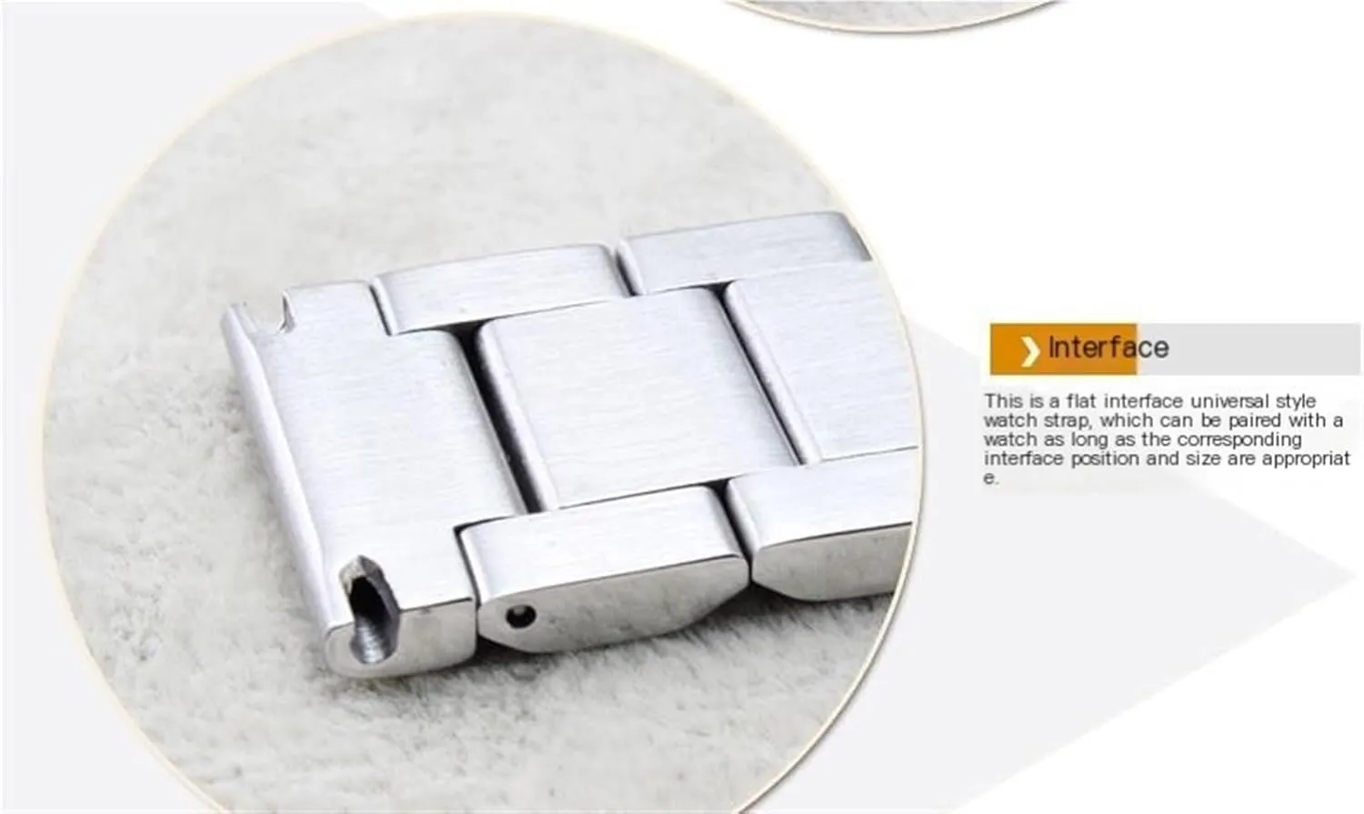Band 18mm-24mm Unisex Wristband Watch Accessories Suitable eye For Smart Watch Quartz Watch Stainless Steel Metal Watch 
