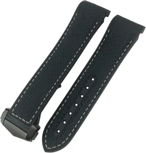 Band Ceramic Buckle Fit for Omega Planet Ocean 600 Deep Black Orange Strap 20mm 22mm 21mm Nylon Fiber lunch Watch 