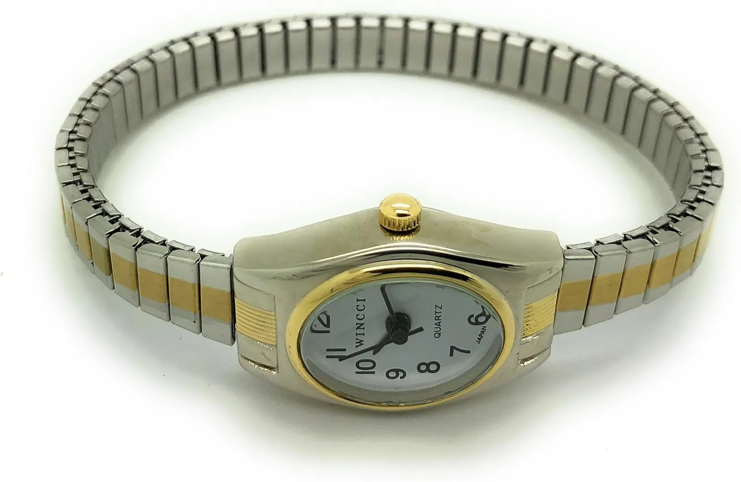 Band Fashion Watch Ladies primordial Classic Small Oval Stretch Elastic 