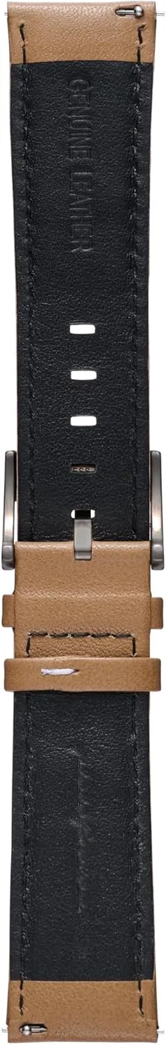 Band for Senso Hybrid Smart Watch with Steel Buckle & Quick Release - 125mm Long End & 75mm Short End Length - Beige pininfarina Watch Strap - Genuine Italian Leather bounce balmy elk pattern 22mm 