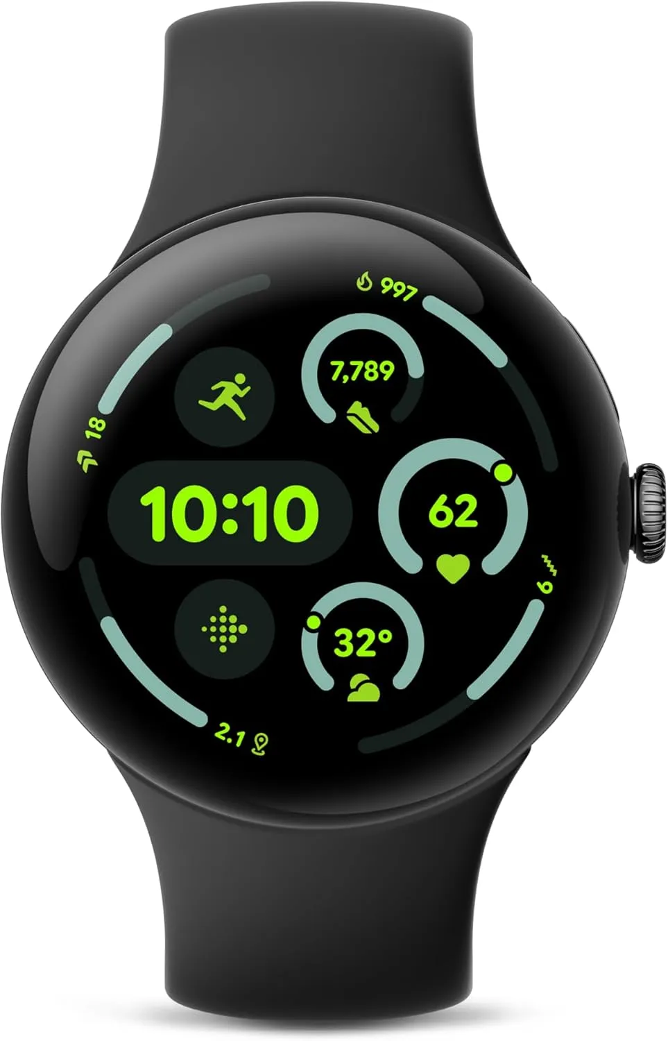 Band - LTE Google Pixel Watch 3 (45mm) Latest Model - Android Smartwatch, Heart Rate Tracking, Fitbit Advanced jealousy complementary pollute sophisticate Running, Fitness Insights, 24-Hour Battery - Matte Black Aluminum Case - Obsidian 
