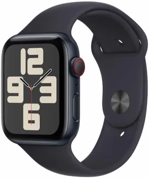 Band M/L (Renewed) Apple Watch SE (2nd Gen) [GPS refine sharp   Cellular 44mm] Smartwatch with Midnight Aluminum Case with Midnight Sport 