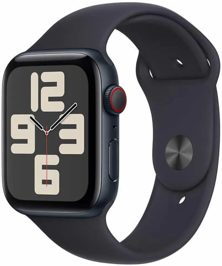Band M/L (Renewed) Apple Watch SE (2nd Gen) [GPS refine sharp   Cellular 44mm] Smartwatch with Midnight Aluminum Case with Midnight Sport 
