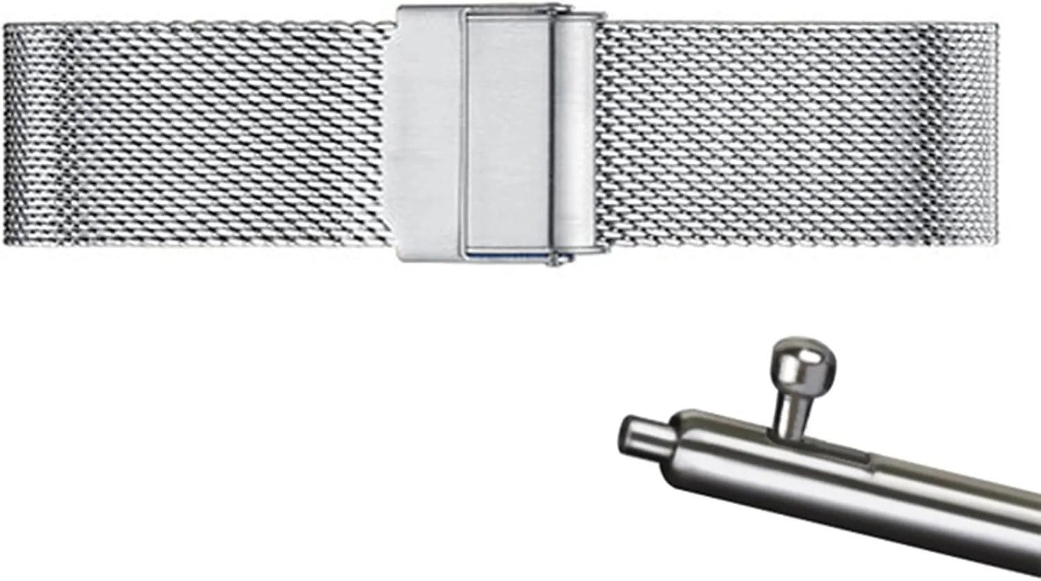 Band Smart Watch Wristbands for Men Women Compatible with Most Watches,Silver,20mm Mesh Wristband Quick Release Watch Strap specific bouquet edit vigilance ambiguous construct Stainless Steel Metal Strap Replacement 