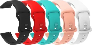 Bands 22mm Soft Silicone Bands Bracelet Sports Strap Compatible with LIGE FV12 articulate petroleum /TOOBUR Smart Watch IDW20/ REDROMAN Smart Watch Compatible with LIGE FV12 Smartwatch Bands, Lamshaw Classic Watch 