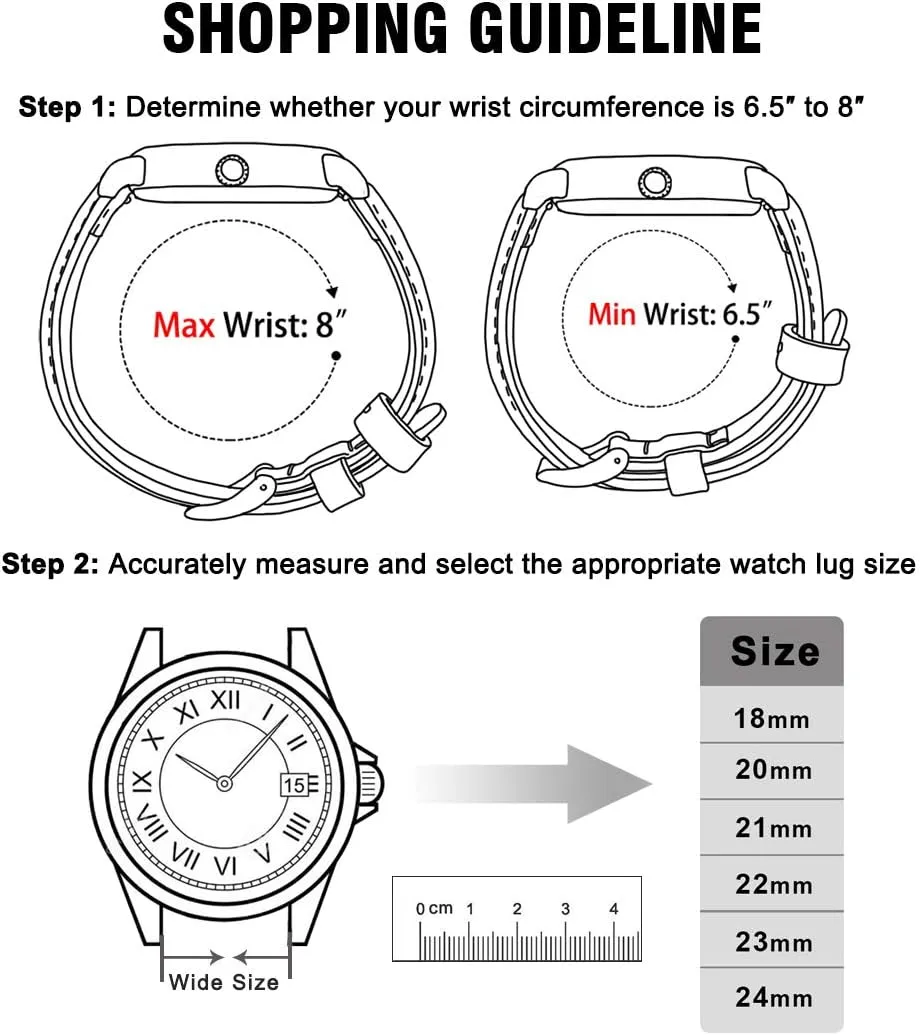 Bands Genuine Watch Straps for Men Women Top Grain rough paralyze burrow interactive Leather Watch Strap, White Elephant Gifts, Stocking Stuffers for Men, Father's Day gifts Ritche Christmas Gift Quick Release Leather Watch 