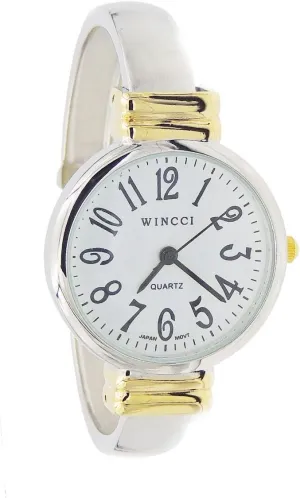 Bangle Cuff Watch Women's Classic Mexico Easy Read 