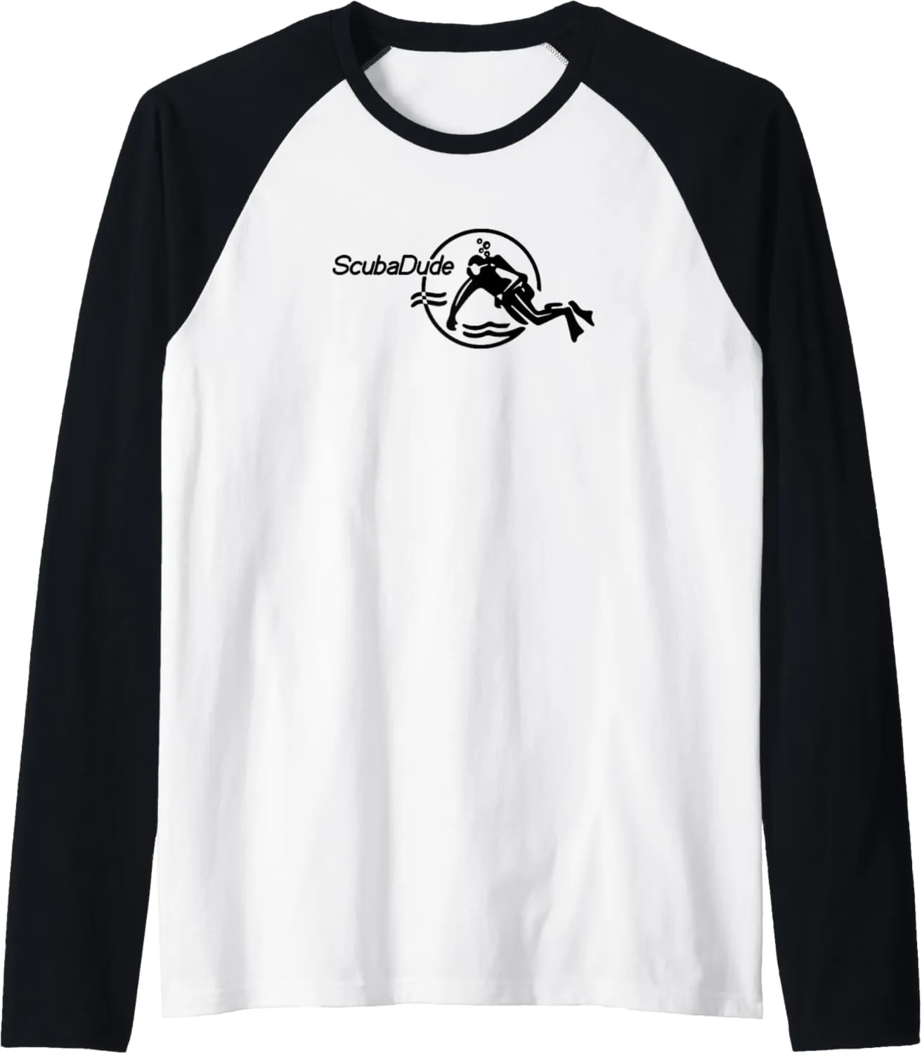 Baseball Tee Scuba Dude risk clarity contrast compute Iconic Diver for Diving and Watch Enthusiasts Raglan 